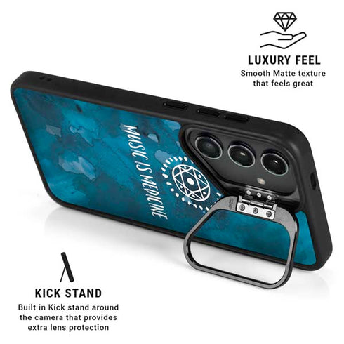 Music is Medicine Galaxy S24 FE Kickstand Case